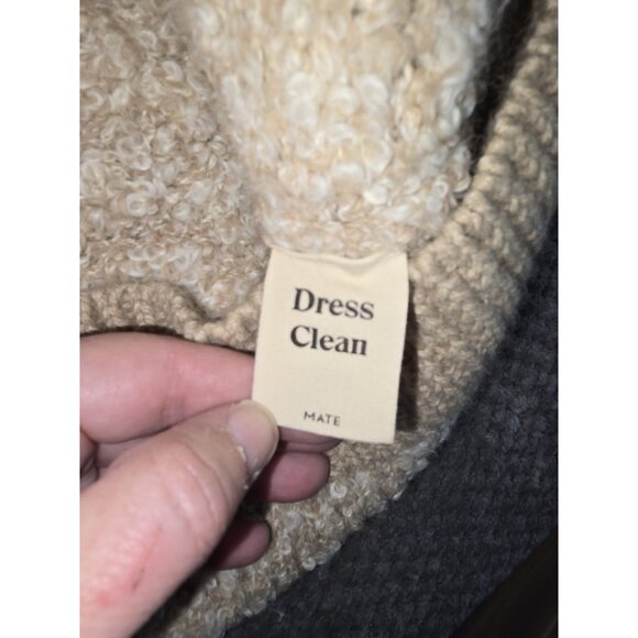 MATE‎ The Label Alpaca Pima Cotton Sweater L Cream Loop Knit Ethical Undyed Boho - Picture 7 of 8